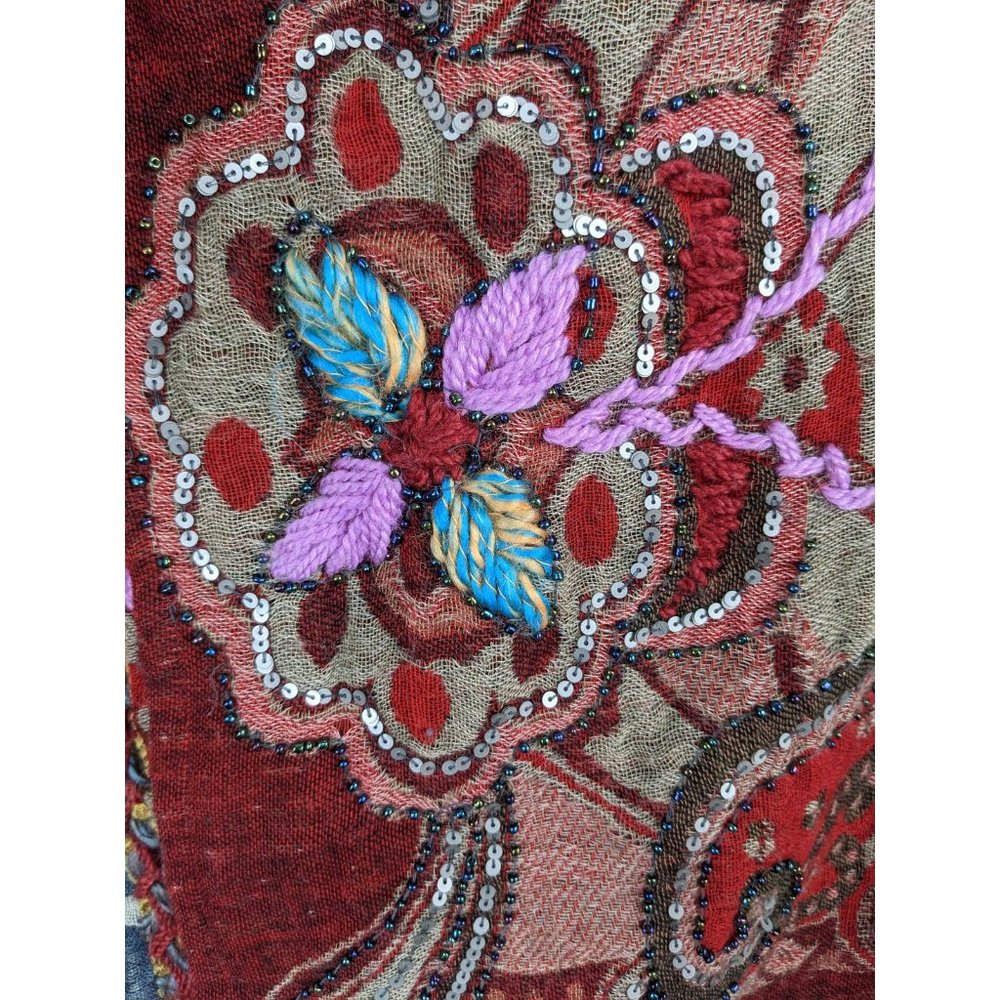 Soft Surroundings Juliette Fringe Wool Cardigan 3X - Picture 2 of 13